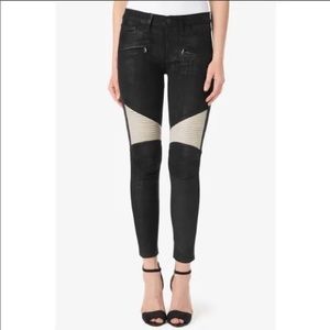 NWT HUDSON SHELBY MOTO LAMBSKIN SKINNY PANTS